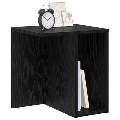 Beistelltisch Schwarz Eichen-Optik 37 x 32 x 40 cm