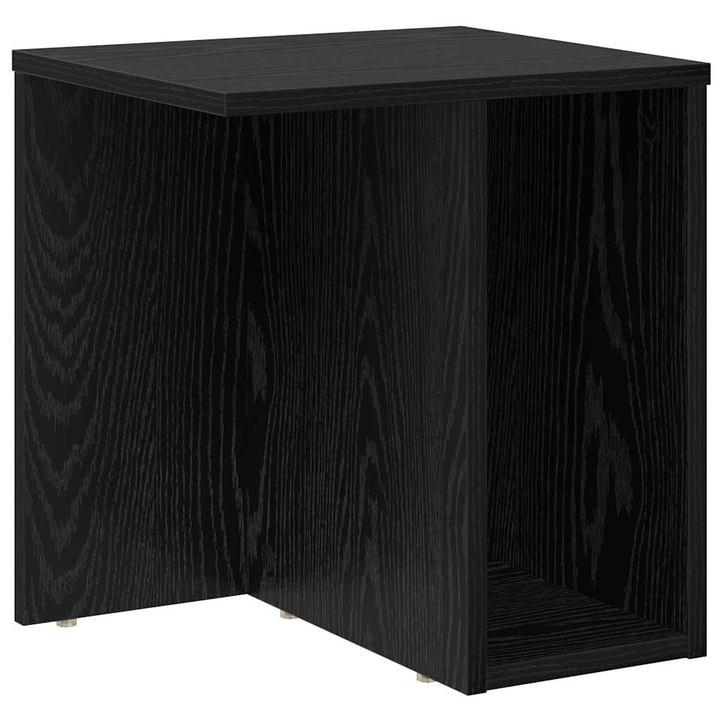 Beistelltisch 2 stk. Schwarz Eichen-Optik 37 x 32 x 40 cm