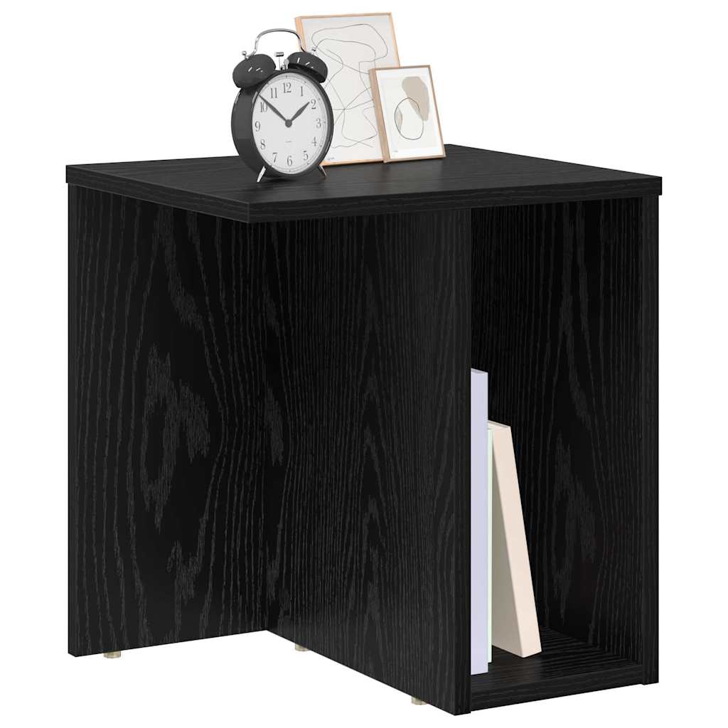 Beistelltisch 2 stk. Schwarz Eichen-Optik 37 x 32 x 40 cm