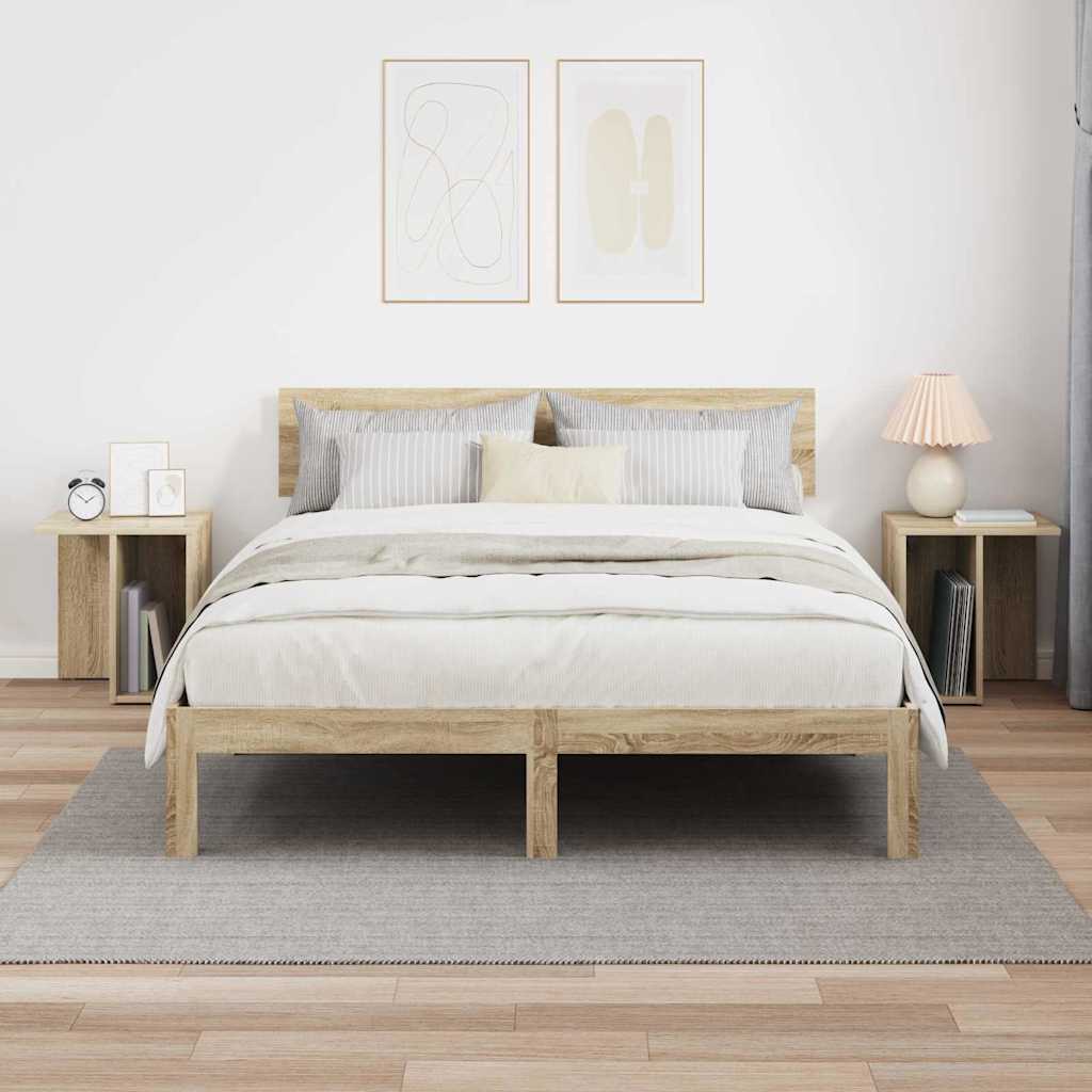 Beistelltisch 2 stk. Sonoma-Eiche 37 x 32 x 40 cm Holzwerkstoff