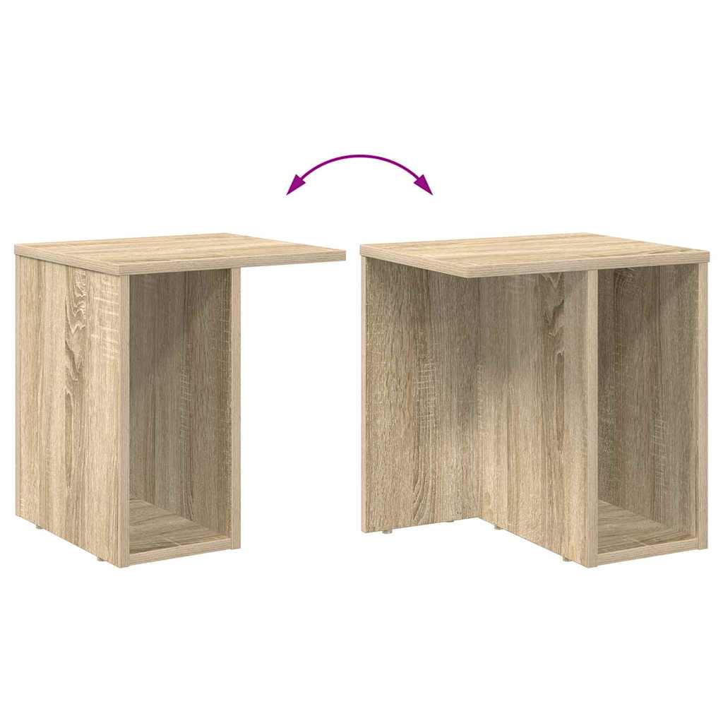 Beistelltisch 2 stk. Sonoma-Eiche 37 x 32 x 40 cm Holzwerkstoff
