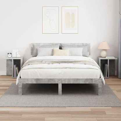 Beistelltisch 2 stk. Beton Grau 37 x 32 x 40 cm Holzwerkstoff