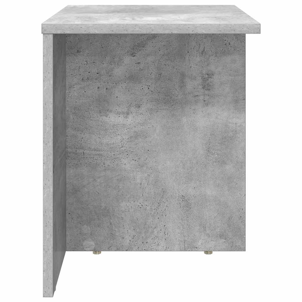 Beistelltisch 2 stk. Beton Grau 37 x 32 x 40 cm Holzwerkstoff