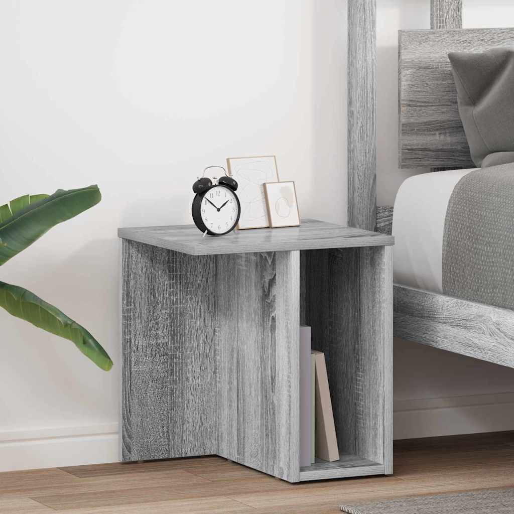 Beistelltisch 2 Stk. Graues Sonoma 37 x 32 x 40 cm