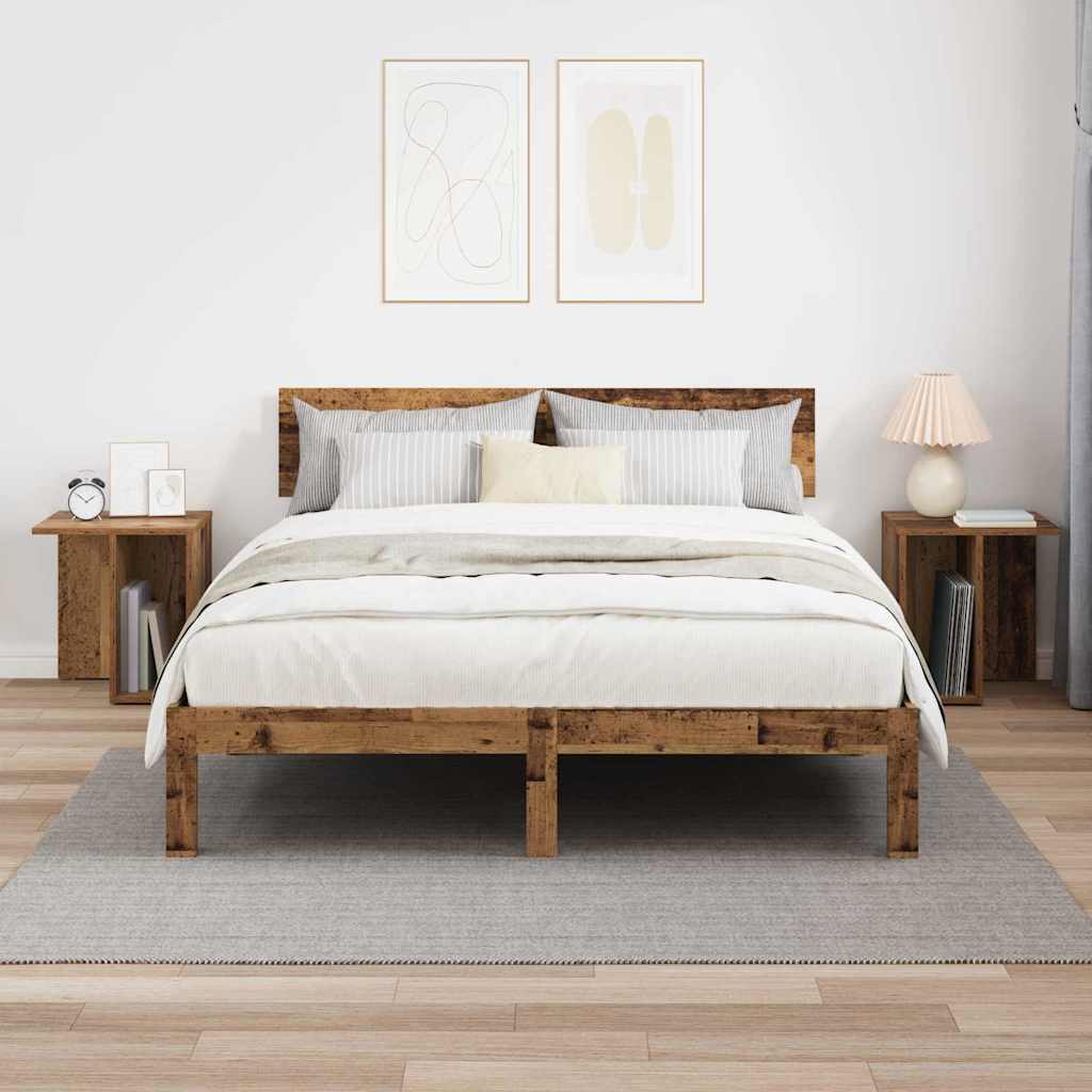 Beistelltisch 2 stk. Altholz 37 x 32 x 40 cm Holzwerkstoff