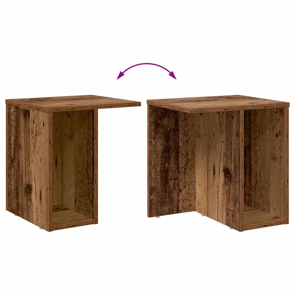 Beistelltisch 2 stk. Altholz 37 x 32 x 40 cm Holzwerkstoff