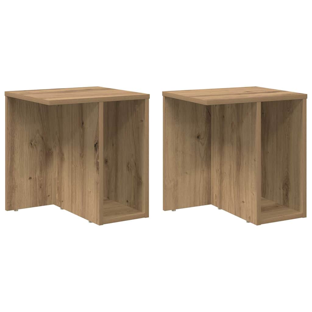 Beistelltisch 2 stk. Artisan-Eiche 37 x 32 x 40 cm