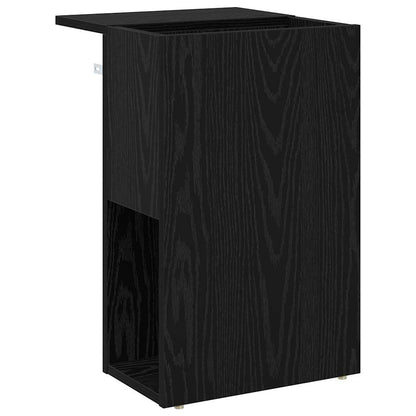 Beistelltisch Schwarz Eichen-Optik 35 x 40 x 55 cm
