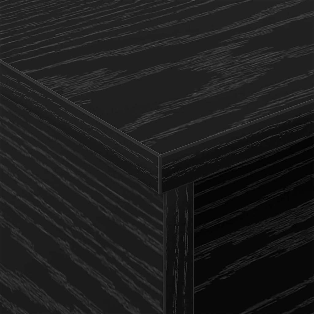Nachttisch 2 stk. Schwarz Eichen-Optik 40 x 31 x 15 cm