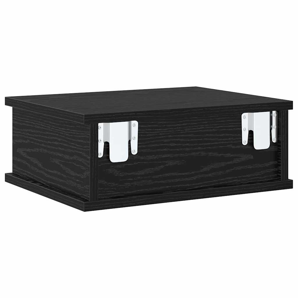 Nachttisch 2 stk. Schwarz Eichen-Optik 40 x 31 x 15 cm