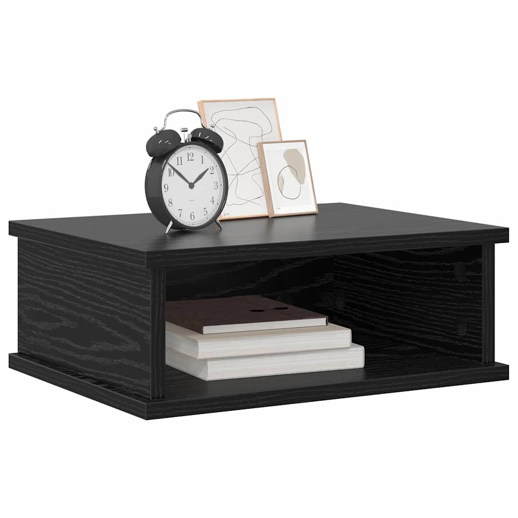 Nachttisch 2 stk. Schwarz Eichen-Optik 40 x 31 x 15 cm
