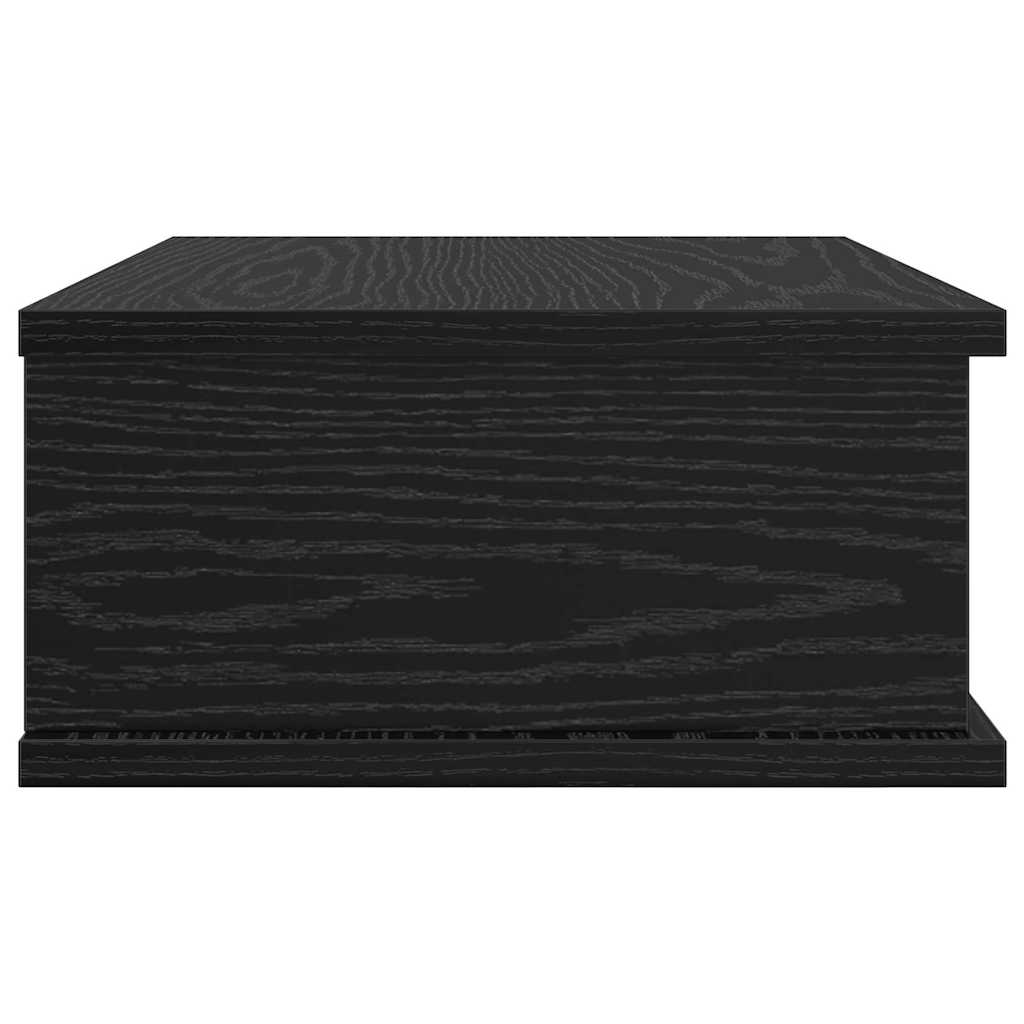 Nachttisch 2 stk. Schwarz Eichen-Optik 40 x 31 x 15 cm