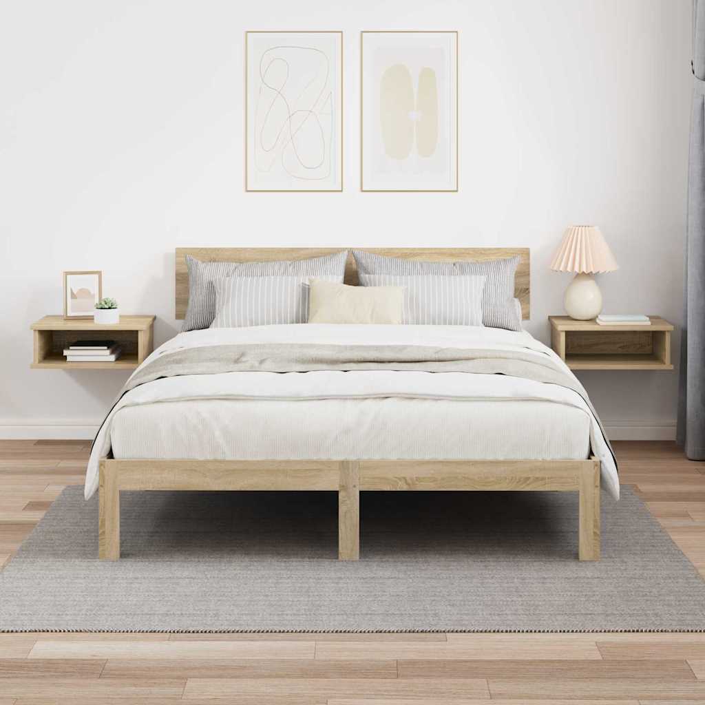 Nachttisch 2 stk. Sonoma-Eiche 40 x 31 x 15 cm Holzwerkstoff