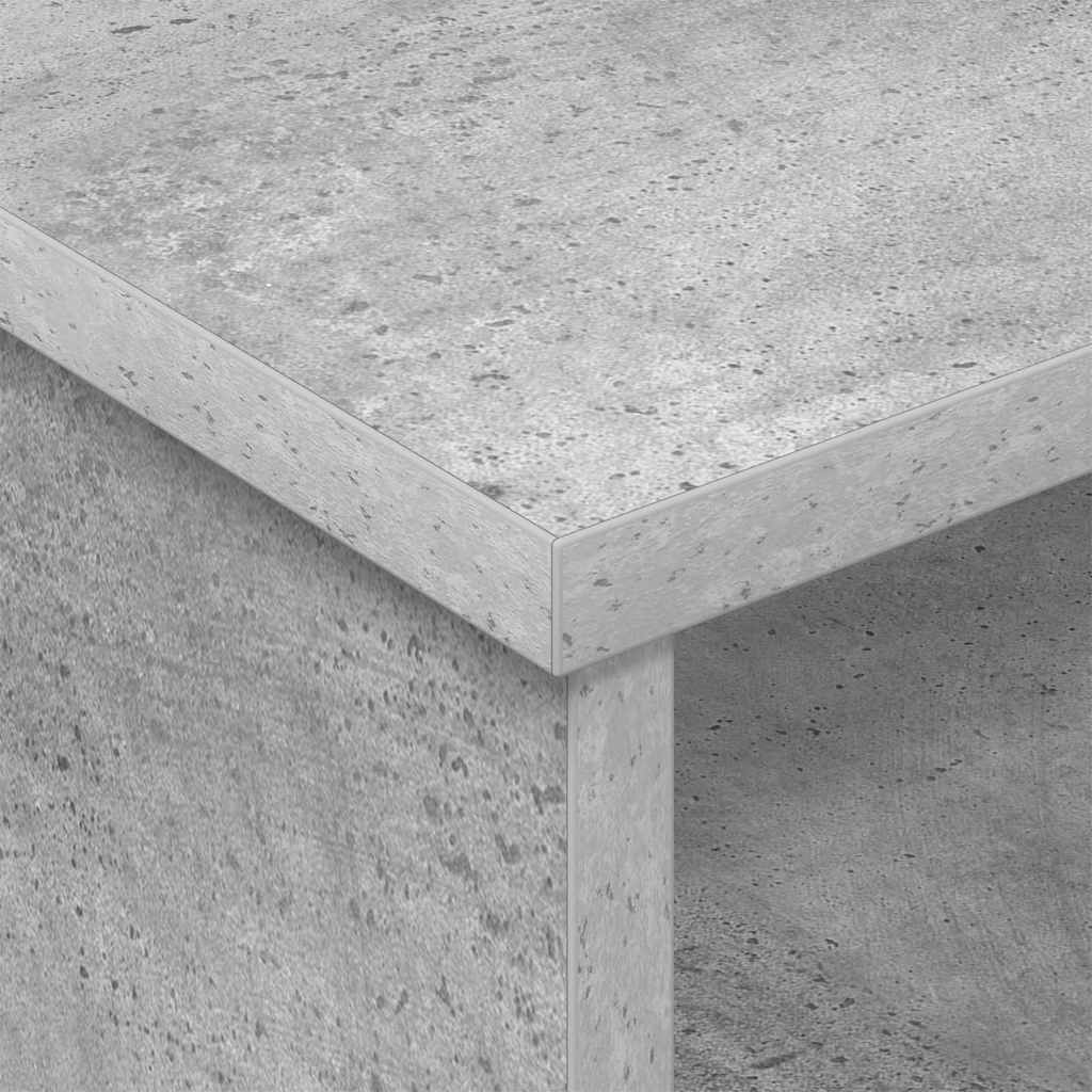 Nachttisch 2 stk. Beton Grau 40 x 31 x 15 cm Holzwerkstoff