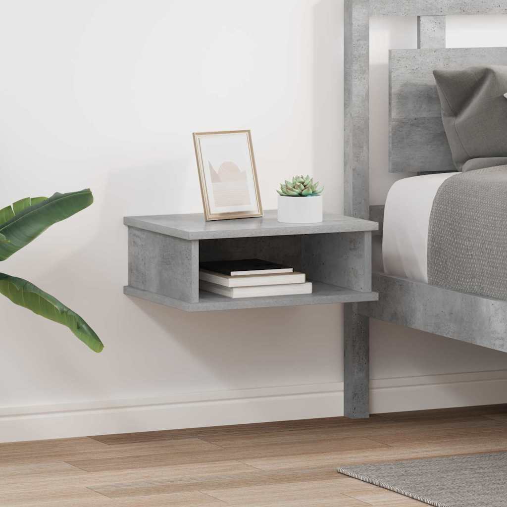 Nachttisch 2 stk. Beton Grau 40 x 31 x 15 cm Holzwerkstoff
