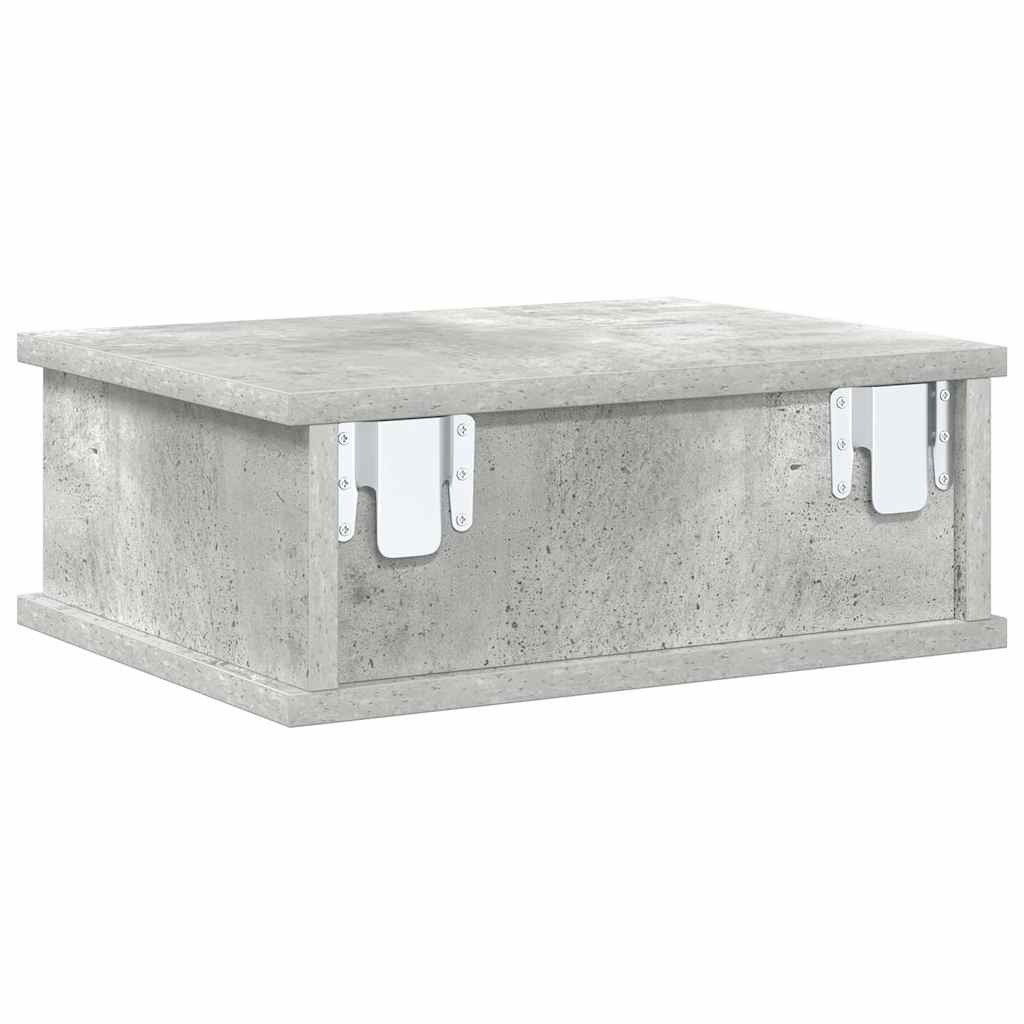 Nachttisch 2 stk. Beton Grau 40 x 31 x 15 cm Holzwerkstoff