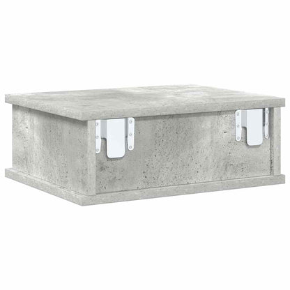 Nachttisch 2 stk. Beton Grau 40 x 31 x 15 cm Holzwerkstoff