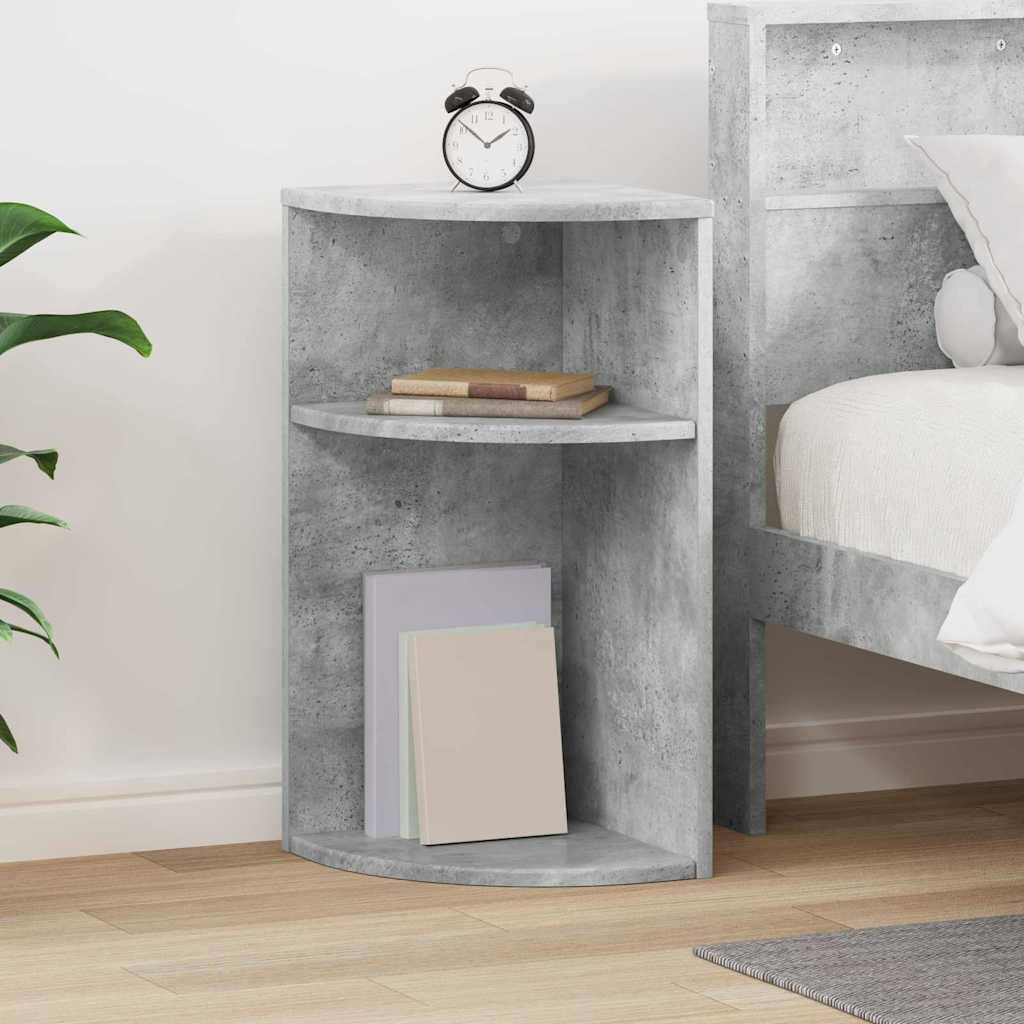 Beistelltisch Beton Grau 29,6 x 29,6 x 60 cm Holzwerkstoff