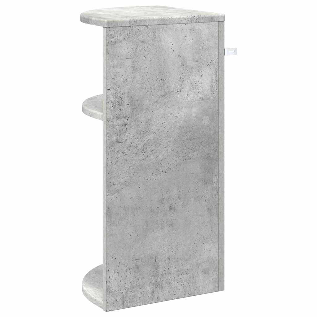 Beistelltisch Beton Grau 29,6 x 29,6 x 60 cm Holzwerkstoff