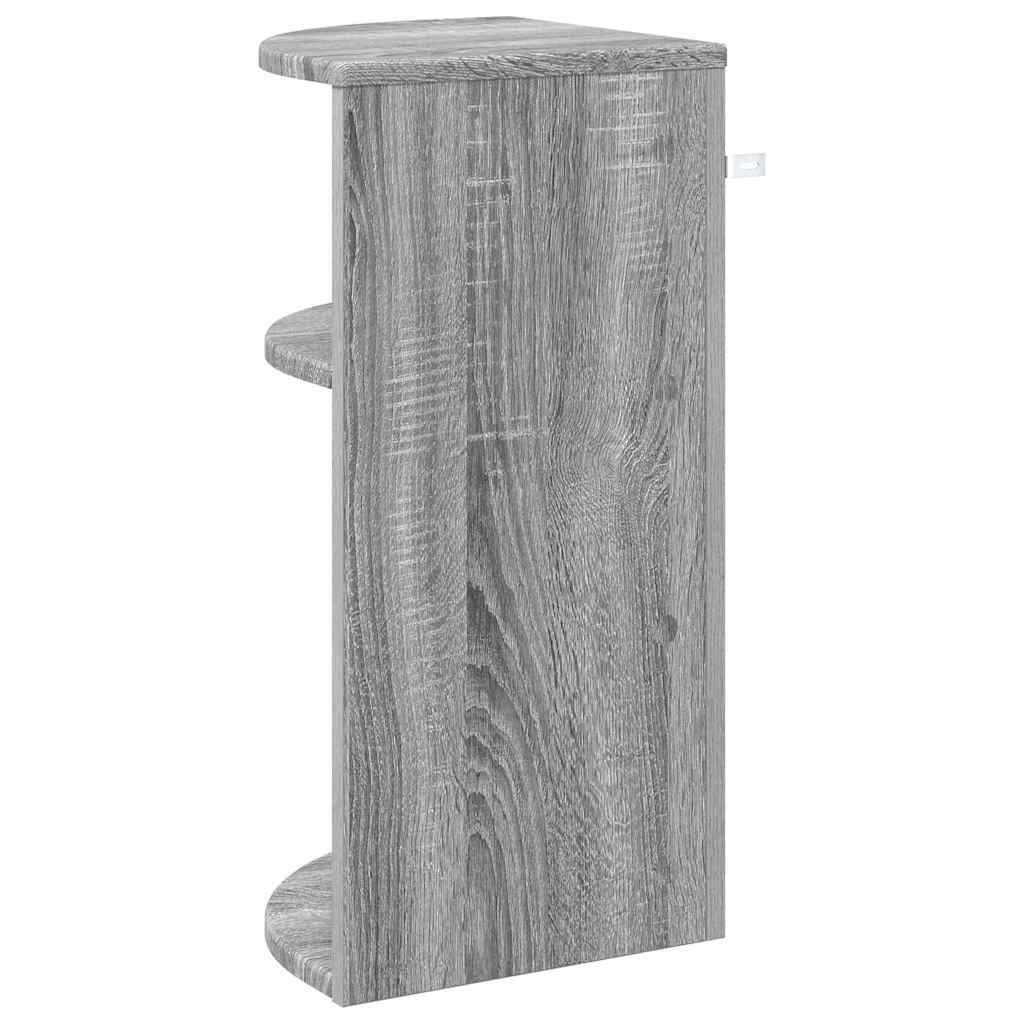 Beistelltisch Graues Sonoma 29,6 x 29,6 x 60 cm Holzwerkstoff