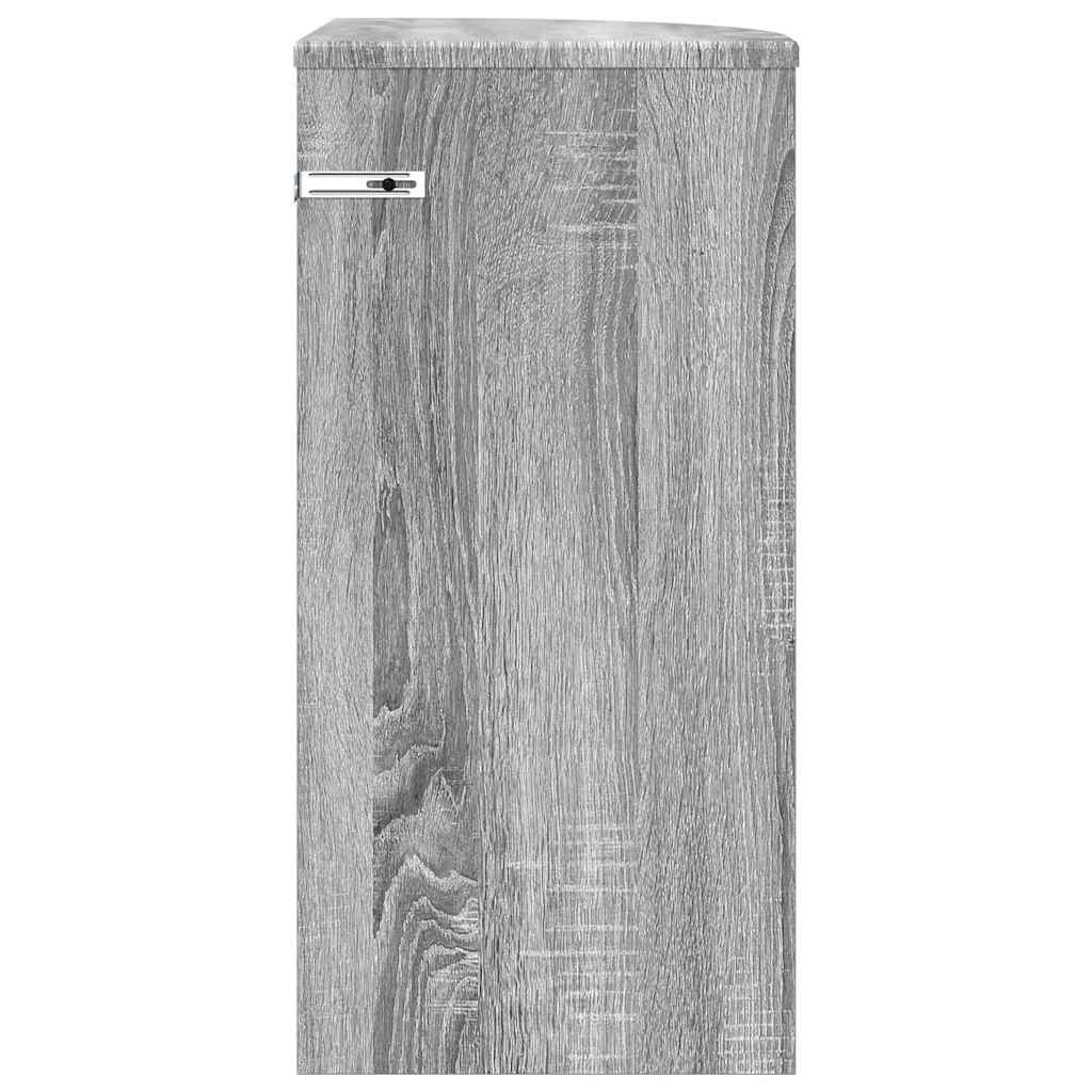 Beistelltisch Graues Sonoma 29,6 x 29,6 x 60 cm Holzwerkstoff