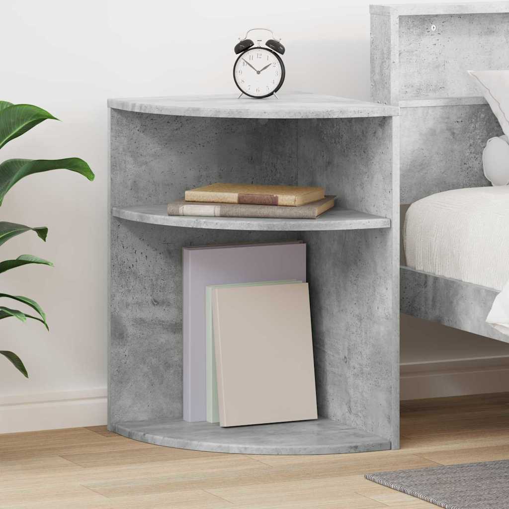 Beistelltisch Beton Grau 39,7 x 39,7 x 60 cm Holzwerkstoff