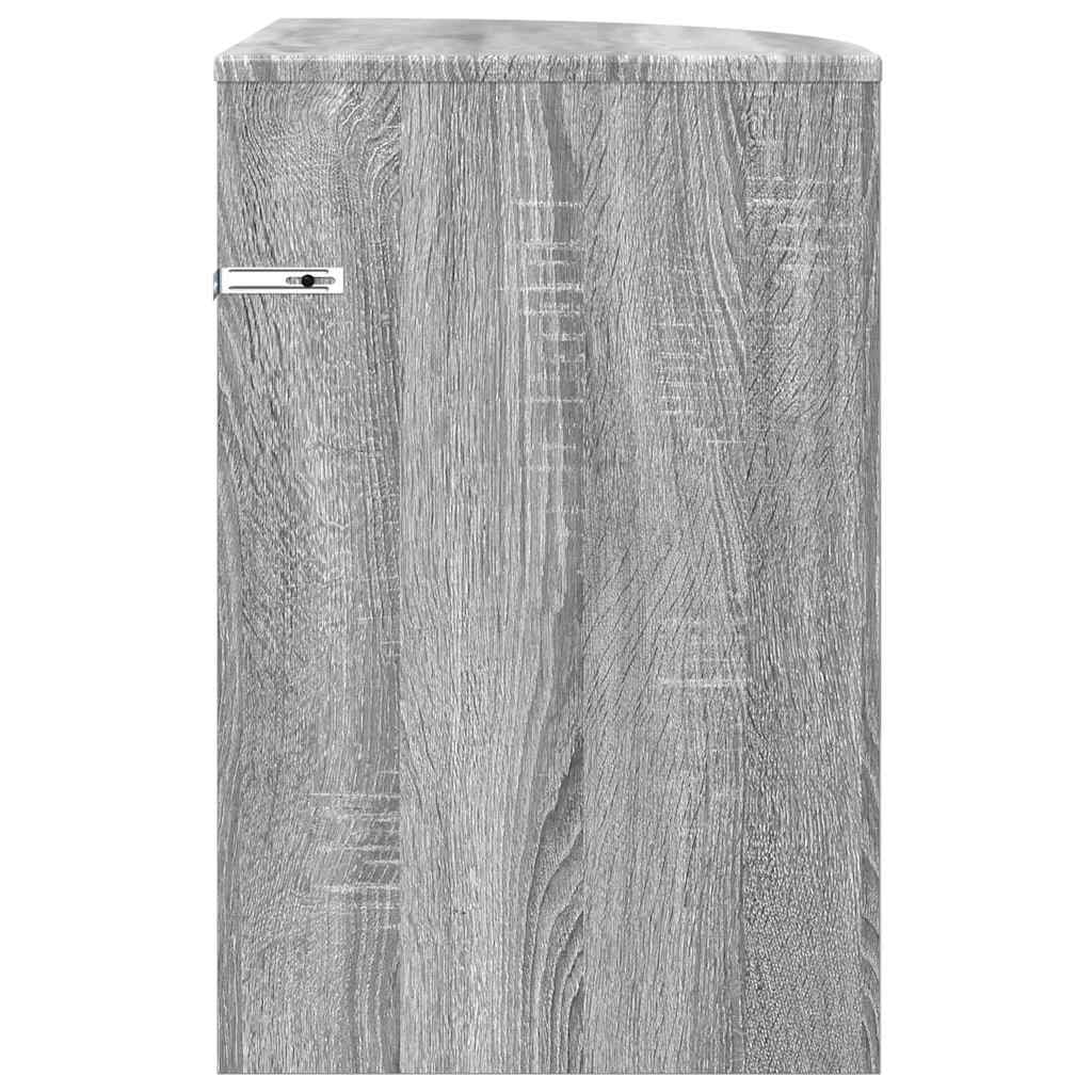Beistelltisch Graues Sonoma 39,7 x 39,7 x 60 cm Holzwerkstoff