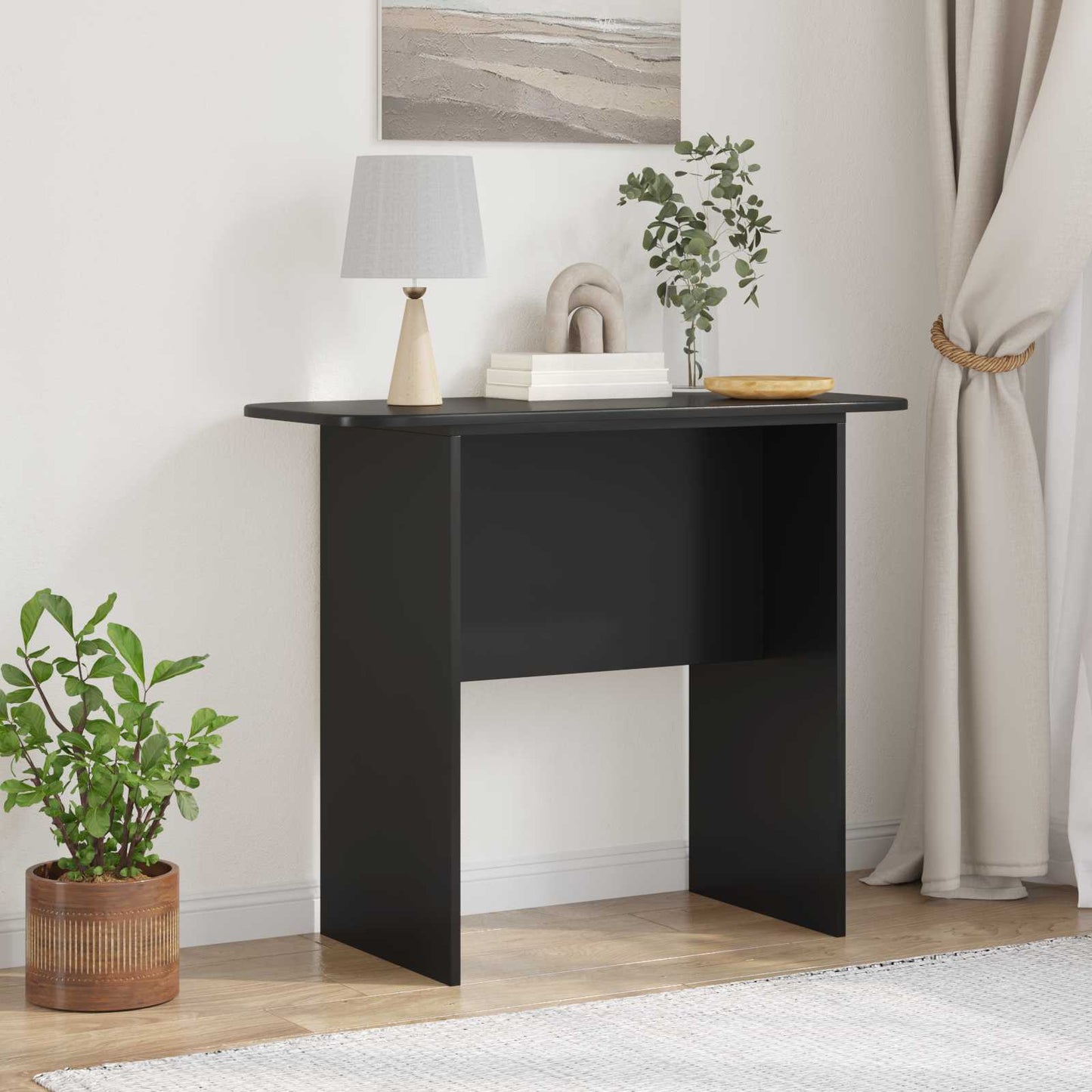 Konsolentisch Schwarz 93 x 40 x 75 cm Holzwerkstoff