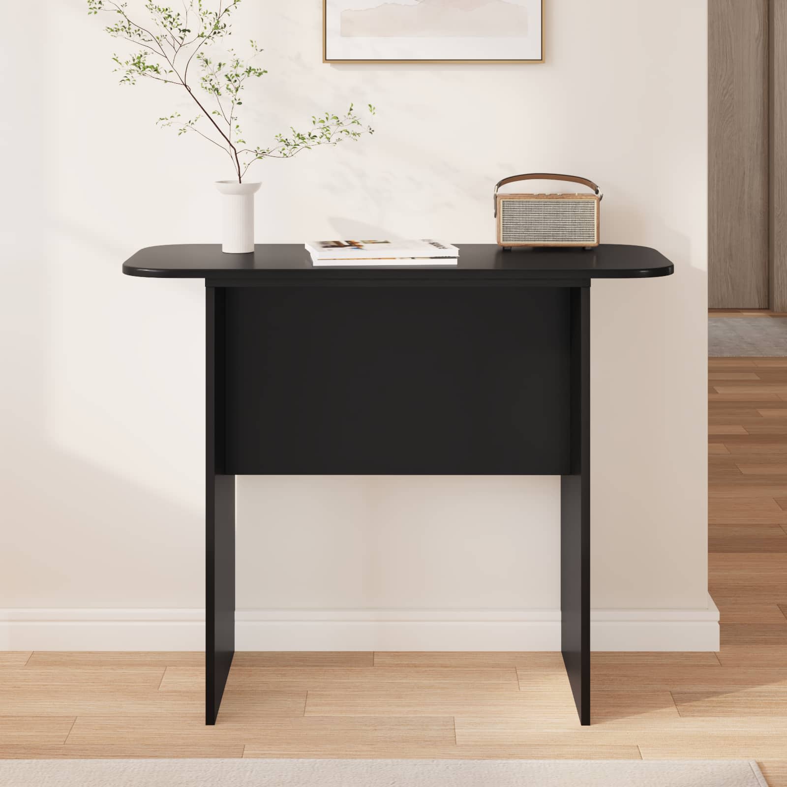 Konsolentisch Schwarz 93 x 40 x 75 cm Holzwerkstoff