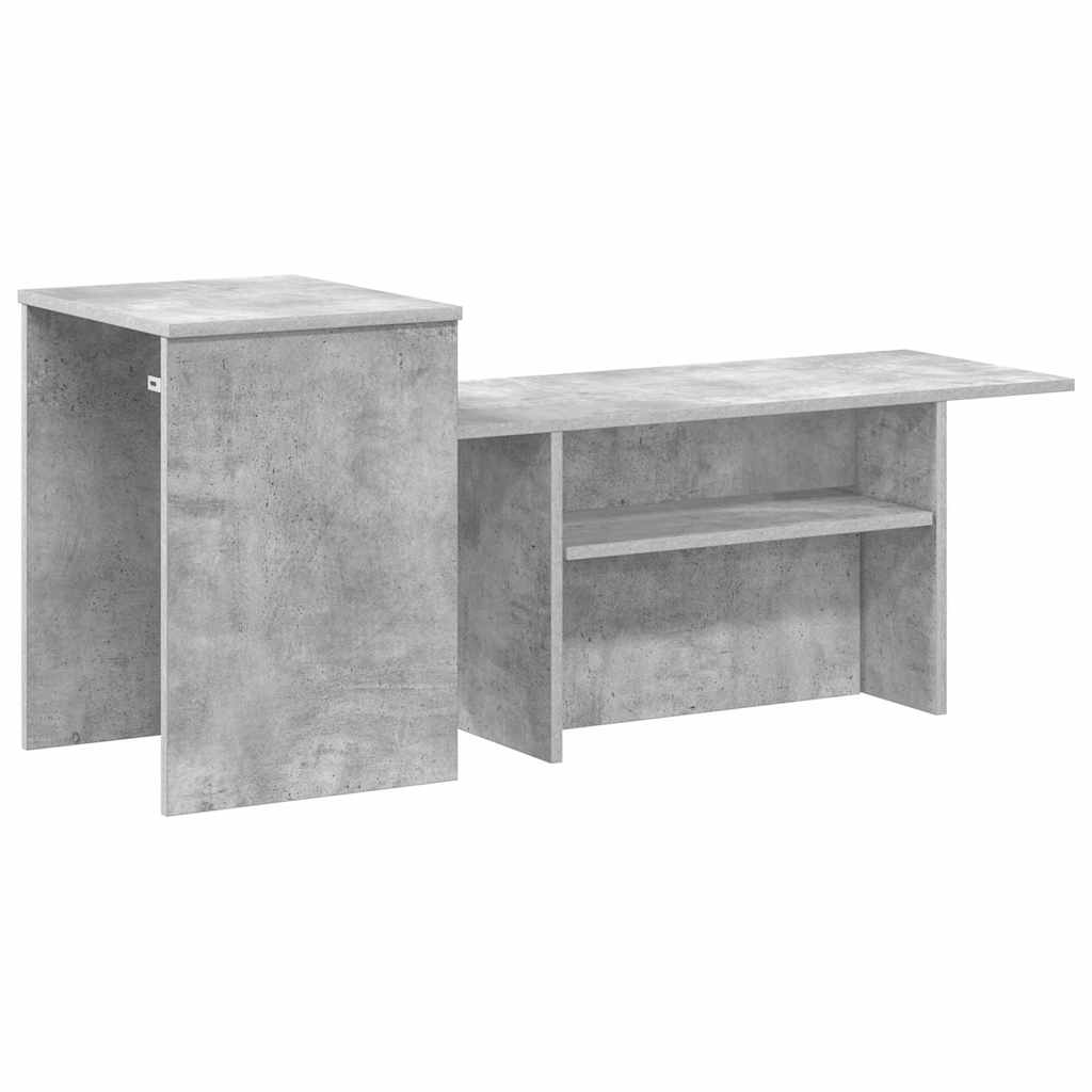 Konsolentisch Betongrau 91,5 x 35 x 38,5 cm Holzwerkstoff