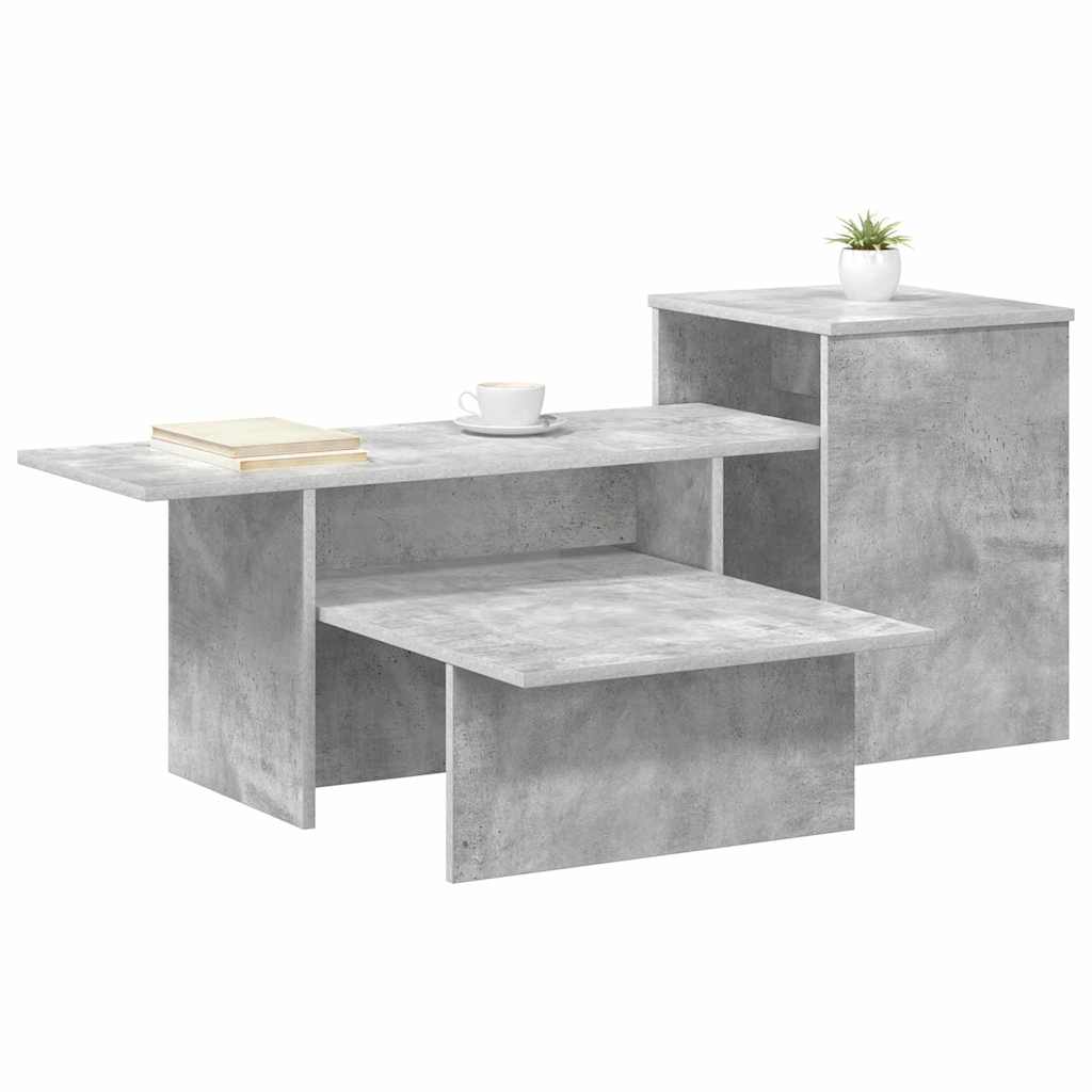 Konsolentisch Betongrau 91,5 x 35 x 38,5 cm Holzwerkstoff