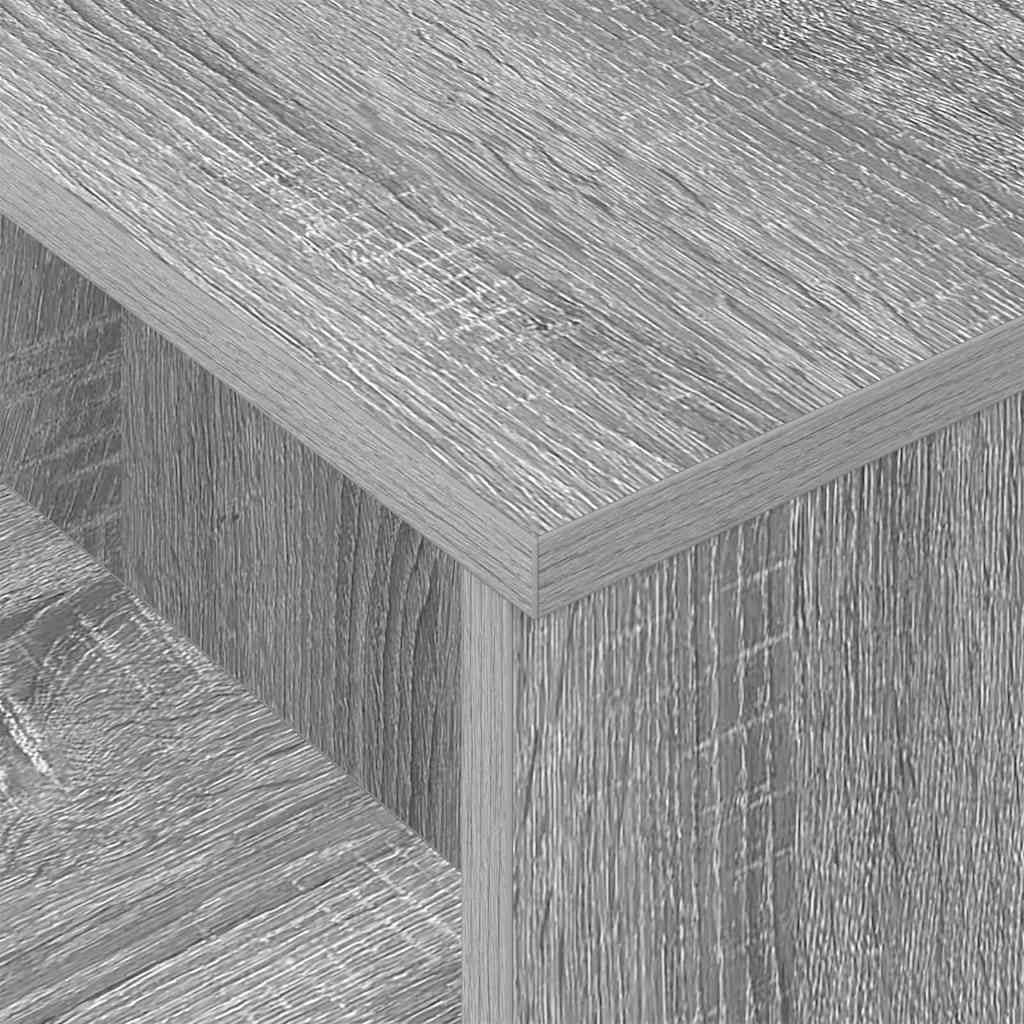 Konsolentisch Sonoma-Grau 91,5 x 35 x 38,5 cm Holzwerkstoff