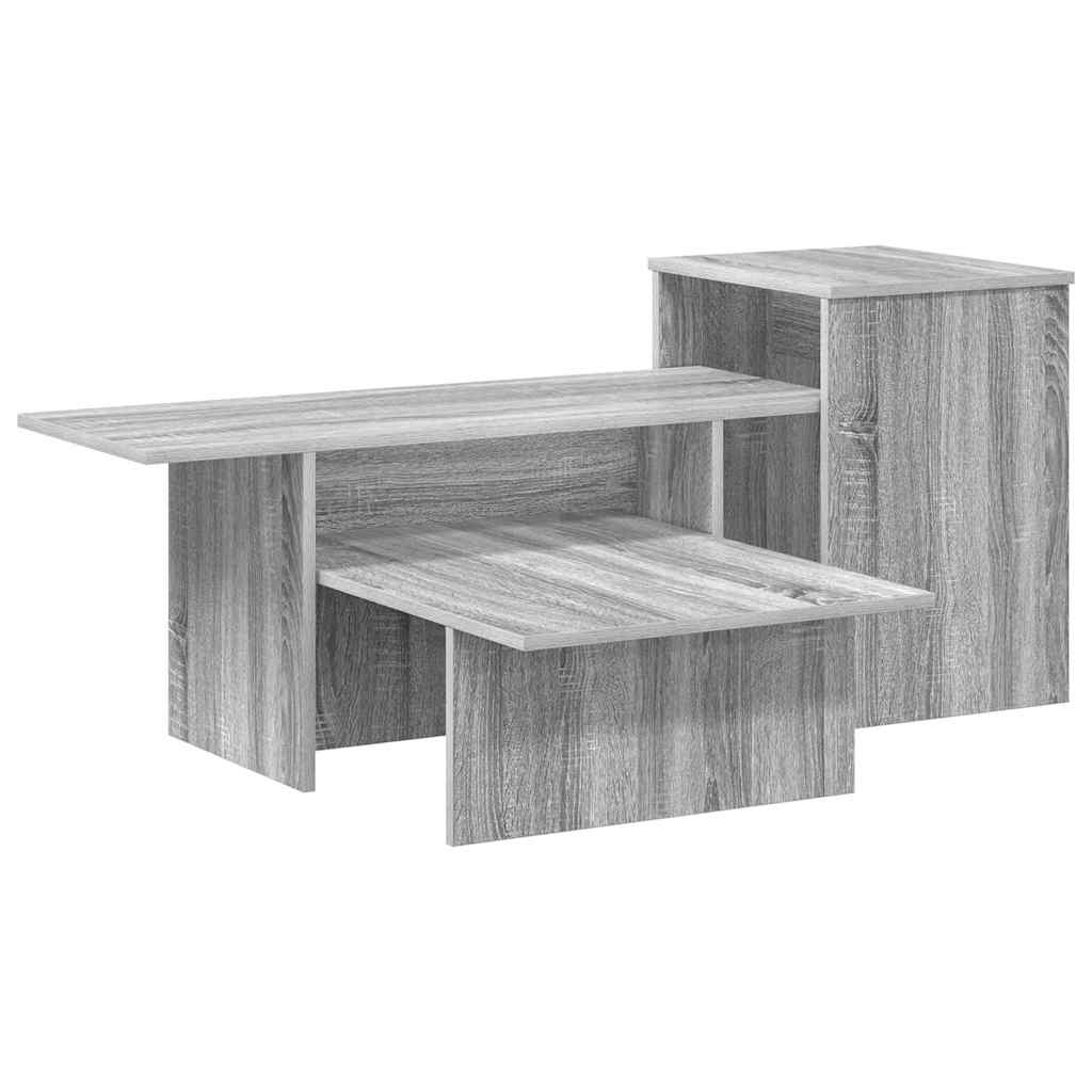 Konsolentisch Sonoma-Grau 91,5 x 35 x 38,5 cm Holzwerkstoff