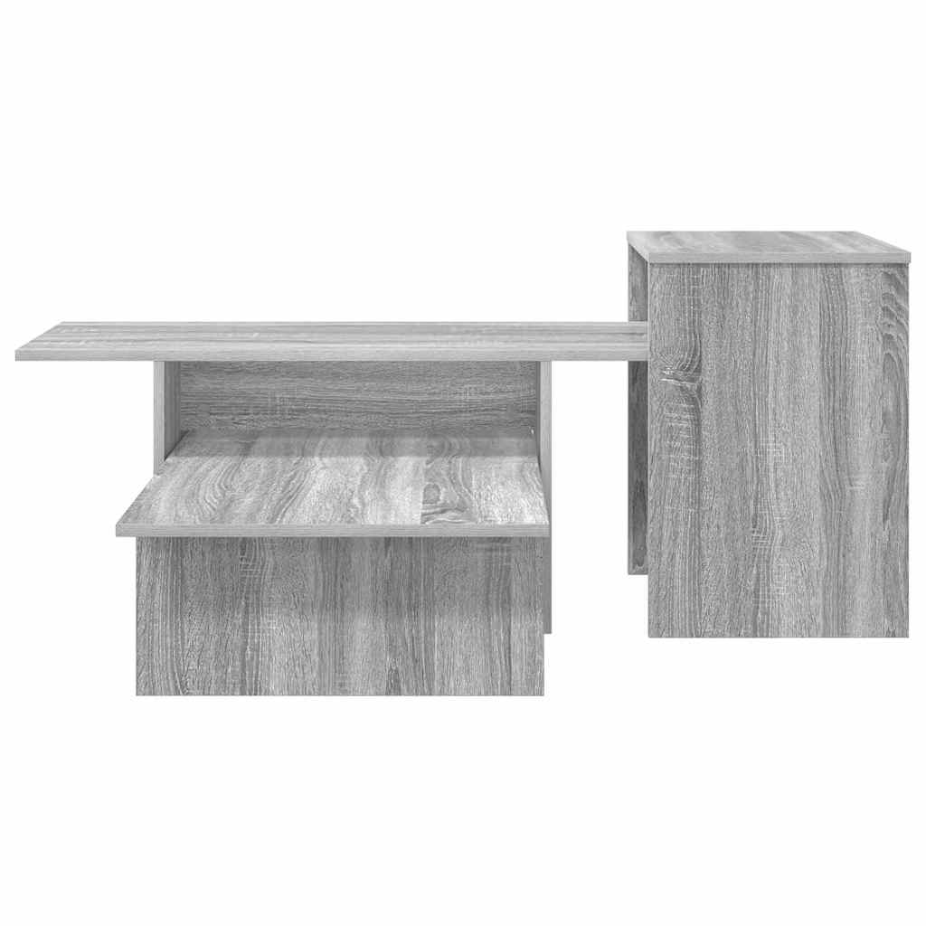 Konsolentisch Sonoma-Grau 91,5 x 35 x 38,5 cm Holzwerkstoff