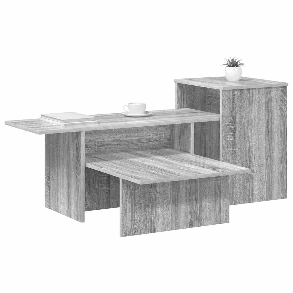 Konsolentisch Sonoma-Grau 91,5 x 35 x 38,5 cm Holzwerkstoff