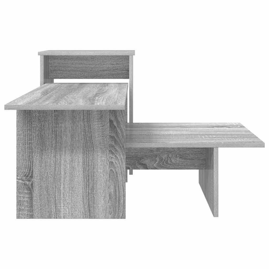 Konsolentisch Sonoma-Grau 91,5 x 35 x 38,5 cm Holzwerkstoff
