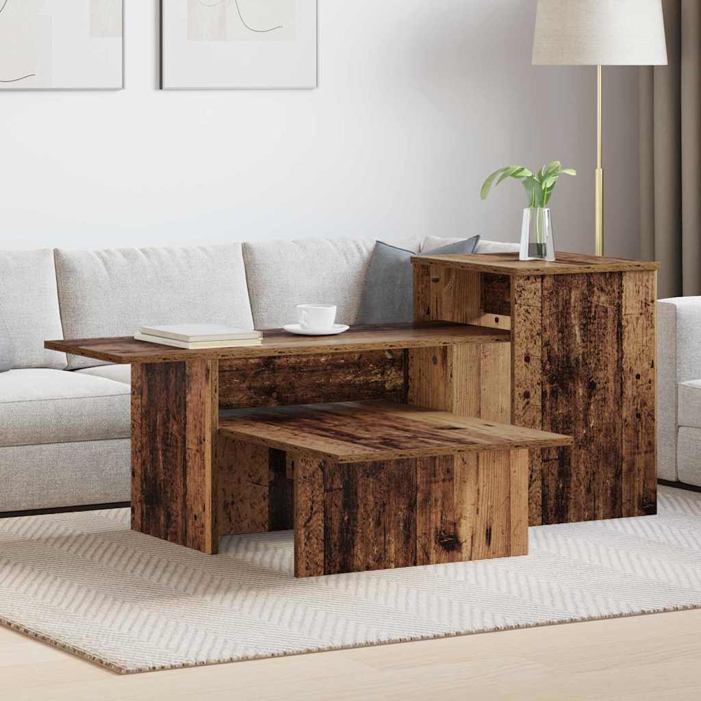Konsolentisch Altholz 91,5 x 35 x 38,5 cm Holzwerkstoff