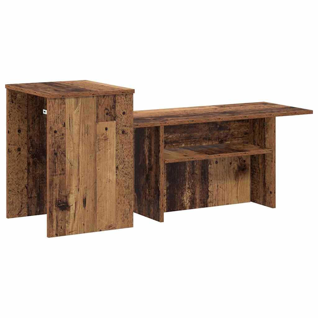 Konsolentisch Altholz 91,5 x 35 x 38,5 cm Holzwerkstoff