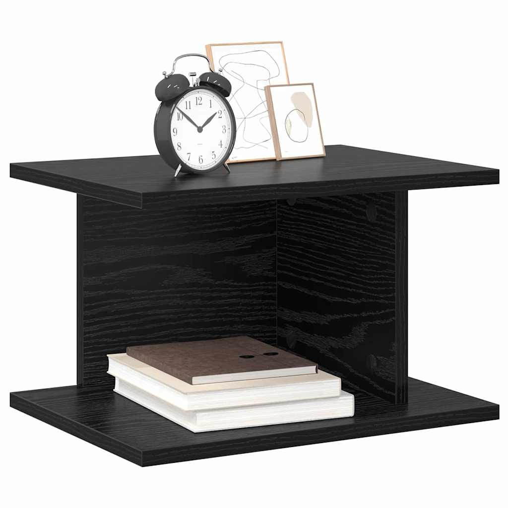 Nachttisch Schwarz Eichen-Optik 40 x 30 x 25 cm Holzwerkstoff