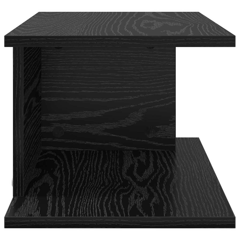 Nachttisch 2 stk. Schwarz Eichen-Optik 40 x 30 x 25 cm