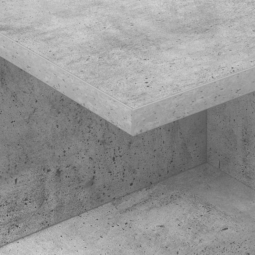 Nachttisch 2 stk. Beton Grau 40 x 30 x 25 cm Holzwerkstoff