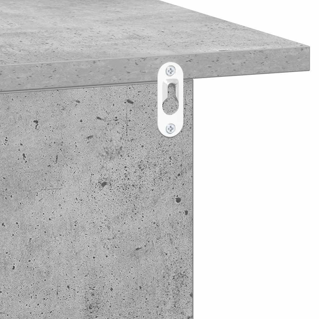 Nachttisch 2 stk. Beton Grau 40 x 30 x 25 cm Holzwerkstoff