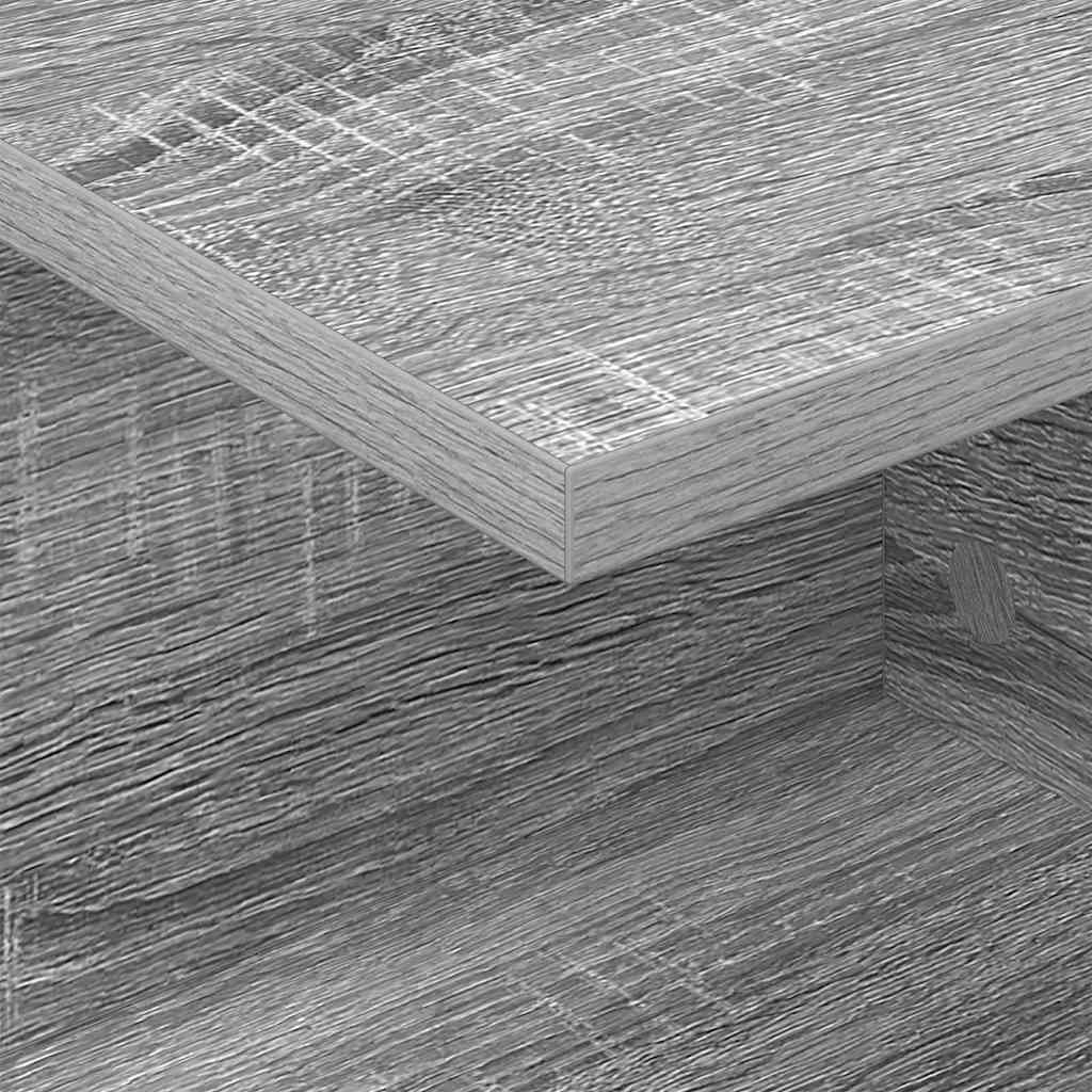 Nachttisch 2 stk. Graues Sonoma 40 x 30 x 25 cm Holzwerkstoff