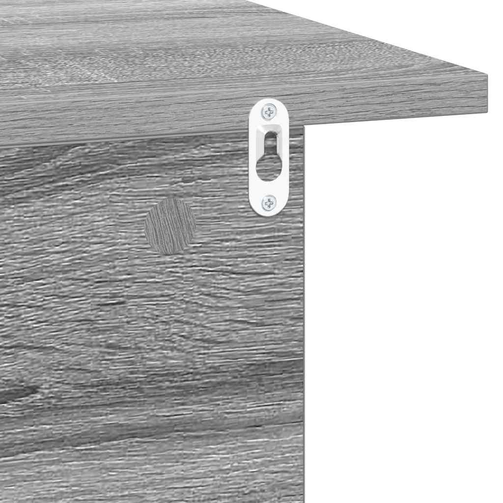 Nachttisch 2 stk. Graues Sonoma 40 x 30 x 25 cm Holzwerkstoff