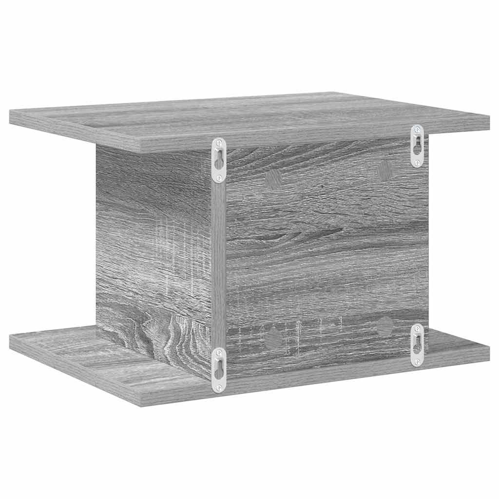 Nachttisch 2 stk. Graues Sonoma 40 x 30 x 25 cm Holzwerkstoff