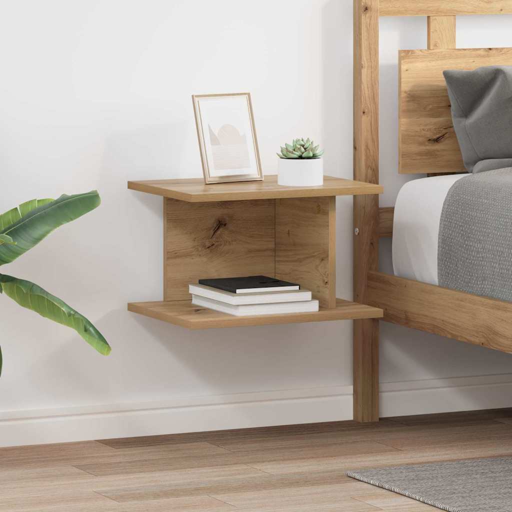 Nachttisch 2 stk. Artisan-Eiche 40 x 30 x 25 cm Holzwerkstoff