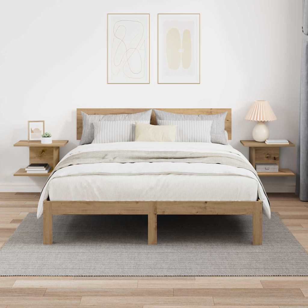 Nachttisch 2 stk. Artisan-Eiche 40 x 30 x 25 cm Holzwerkstoff
