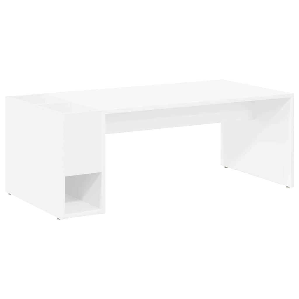Couchtisch Weiß 101,5 x 50 x 37 cm Holzwerkstoff