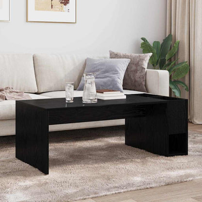 Couchtisch Schwarz Eichen-Optik 101,5 x 50 x 37 cm