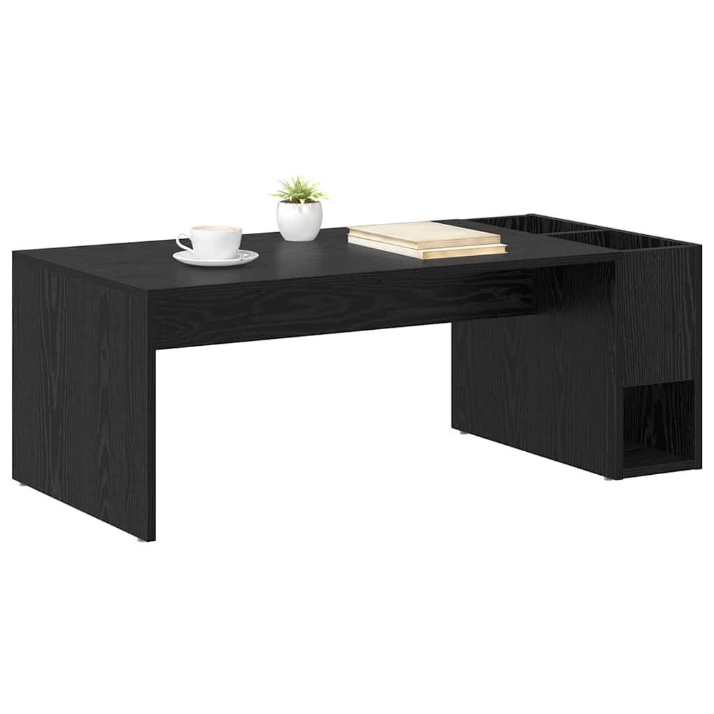 Couchtisch Schwarz Eichen-Optik 101,5 x 50 x 37 cm